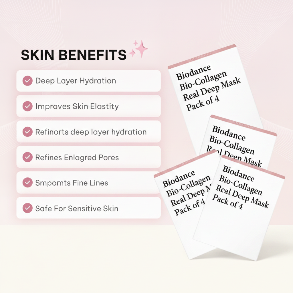 Biodance Bio-Collagen Real Deep Mask Pack of 4