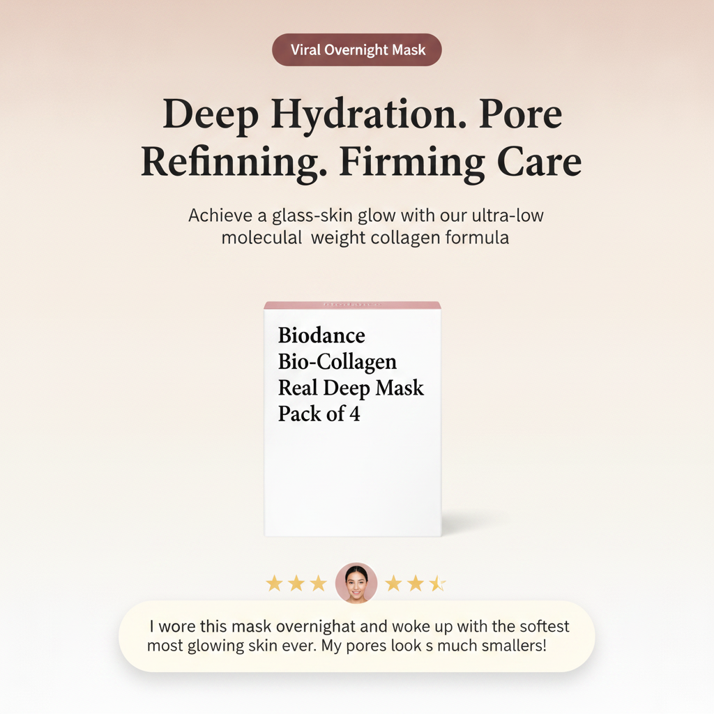 Biodance Bio-Collagen Real Deep Mask Pack of 4